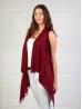 Solid Color Vest Kimono